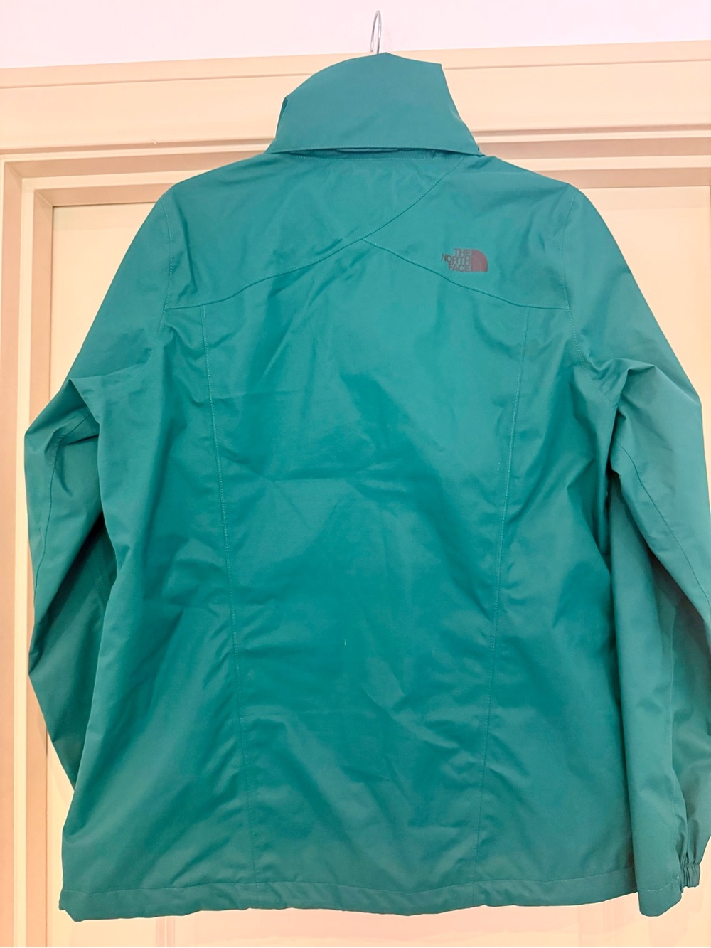 The North Face Emerald Green Waterproof Jacket with Hood - Picture 2 of 3